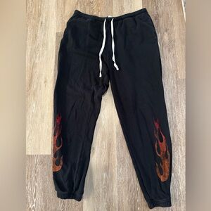 Black Flame Detailed Women’s Jogger